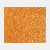 Couverture Polaire Brown cuir texture closeup (Devant (Horizontal))