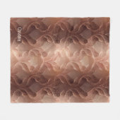 Couverture Polaire Brown en cuivre inspiré dégradé moderne luxe (Devant (Horizontal))