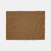 Couverture Polaire Brown Faux Wood Grain Illustration (Devant (Horizontal))