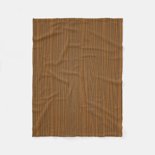 Couverture Polaire Brown Faux Wood Grain Illustration (Devant)