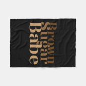 Couverture Polaire Brown Fun Sugar Babe Fier Histoire des Noirs Femme (Devant (Horizontal))