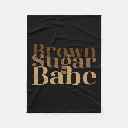 Couverture Polaire Brown Fun Sugar Babe Fier Histoire des Noirs Femme (Devant)
