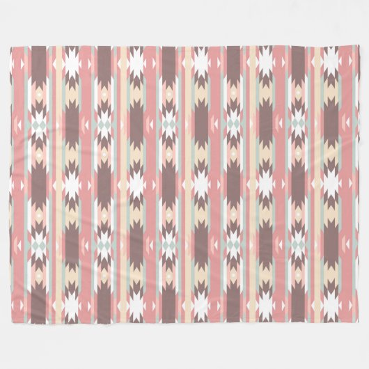 Couverture Polaire Brown, Mauve & Aztèque Vert, Ceinture du Sud-Ouest (Devant (Horizontal))