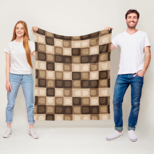Couverture Polaire Brown moderne Boho Arch Motif Aztèque géométrique