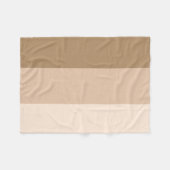 Couverture Polaire Brown Ombre strié (Devant (Horizontal))