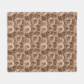 Couverture Polaire Brown Pine Cones Nature Birthday (Devant (Horizontal))