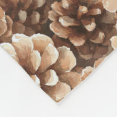 Couverture Polaire Brown Pine Cones Nature Birthday (Coin)