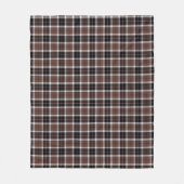 Couverture Polaire Brown Plaid Fleece Blanket (Devant)