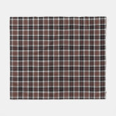 Couverture Polaire Brown Plaid Fleece Blanket (Devant (Horizontal))