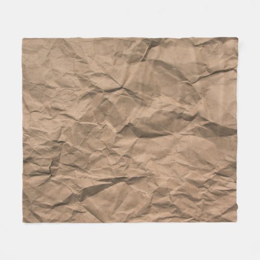 Couverture Polaire Brown texture de papier recyclé broyé (Devant (Horizontal))