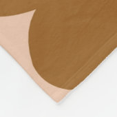 Couverture Polaire Brown Tropical Floral Botanique Printemps été (Coin)