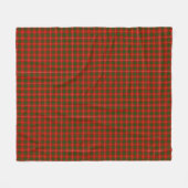 Couverture Polaire Bruce tartan rouge vert plaid (Devant (Horizontal))