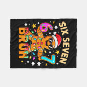 Couverture Polaire Bruh 67 Christmas Six Seven Gingerbreadman Boys 6  (Devant (Horizontal))