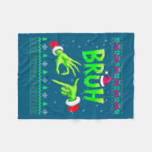 Couverture Polaire Bruh 67 Christmas Ugly Sweater Six Seven Meme 6 7 (Devant (Horizontal))