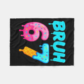 Couverture Polaire Bruh 67 Drippy Ice Cream Donut Funny Essential (Devant (Horizontal))