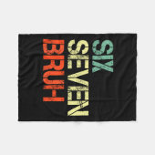 Couverture Polaire Bruh 67 Meme Funny Number 6 7 Costume Kids Youth B (Devant (Horizontal))