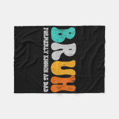 Couverture Polaire Bruh Anciennement Connu Comme Papa Dada New Daddy  (Devant (Horizontal))