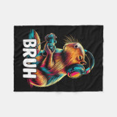 Couverture Polaire Bruh Capybaras Funny Video Games Capybara (Devant (Horizontal))