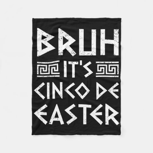 Couverture Polaire Bruh C'est Cinco De Easter drôle Cinco De Mayo Gre (Devant)