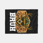 Couverture Polaire Bruh Deer Funny Deer Hunting Camo Hat Youth Teens  (Devant (Horizontal))