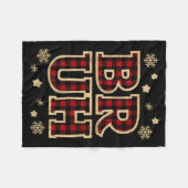 Couverture Polaire Bruh Funny Christmas Teens Boys Kids Xmas Pajamas (Devant (Horizontal))