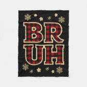 Couverture Polaire Bruh Funny Christmas Teens Boys Kids Xmas Pajamas (Devant)