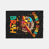 Couverture Polaire Bruh Funny Thanksgiving Turkey Gobble Shirt Boys G (Devant (Horizontal))