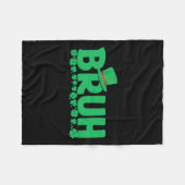 Couverture Polaire Bruh Jour de la Saint Patrick Boys St Pats Bruh me (Devant (Horizontal))