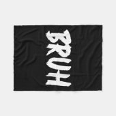 Couverture Polaire Bruh Meme Drôle Dire Frère Salutation Ados Hommes (Devant (Horizontal))