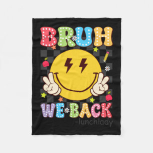 Couverture Polaire Bruh Retour Dame Cantine Sourire Rétro Face Dalmat