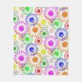 Couverture Polaire Brûlage de fleurs en panne Sherpa Blanket (Devant)