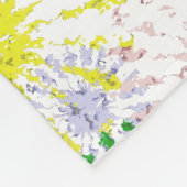 Couverture Polaire Brûlage de fleurs en panne Sherpa Blanket (Coin)