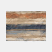 Couverture Polaire Brûlé Orange Navy Dusty Bleu Distressed (Devant (Horizontal))