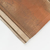 Couverture Polaire Brûlé Orange Navy Dusty Bleu Distressed (Coin)