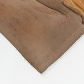 Couverture Polaire Brûlé Orange Rust Terracotta Brown Abstrait Petit (Coin)