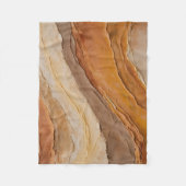 Couverture Polaire Brûlé Orange Rust Terracotta Brown Abstrait Petit (Devant)