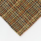 Couverture Polaire Brûlure graphique Cordes tissées Gris (Coin)