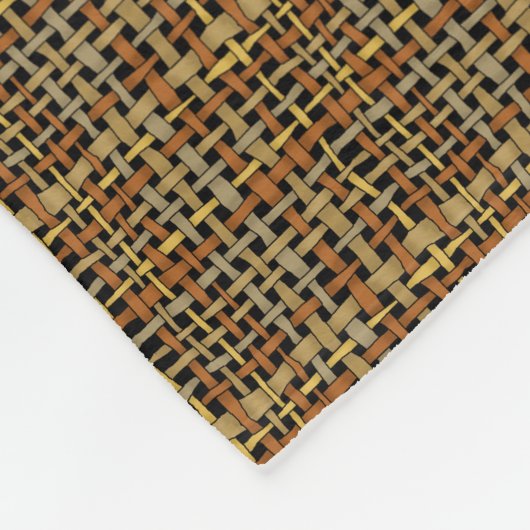 Couverture Polaire Brûlure graphique Cordes tissées Gris (Coin)