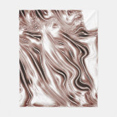 Couverture Polaire Brun brillant long traces ondulées sur arrière - p (Devant)