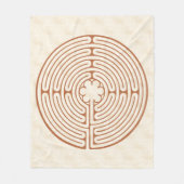 Couverture Polaire Brun de labyrinthe de Chartres (Devant)