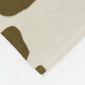 Couverture Polaire Brun de PEAU de VACHE (Coin)