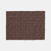 Couverture Polaire Brun texturé. (Devant (Horizontal))