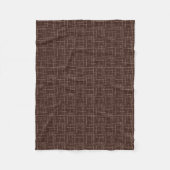 Couverture Polaire Brun texturé. (Devant)