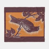 Couverture Polaire brune avec orangé (Devant (Horizontal))