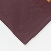 Couverture Polaire brune avec orangé (Coin)