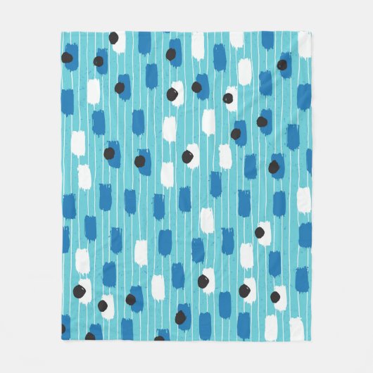 Couverture Polaire Brush course sans couture motif, dessiné à la main