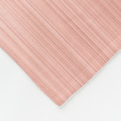 Couverture Polaire Brushed metal rose Gold Pink Glitter Monogram (Coin)