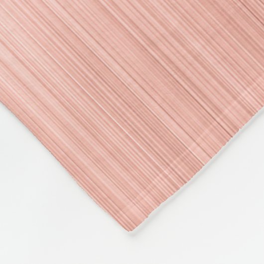 Couverture Polaire Brushed metal rose Gold Pink Glitter Monogram (Coin)