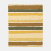 Couverture Polaire BrushLine-Rayures | Terre Chaude (Devant)
