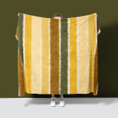 Couverture Polaire BrushLine-Rayures | Terre Chaude